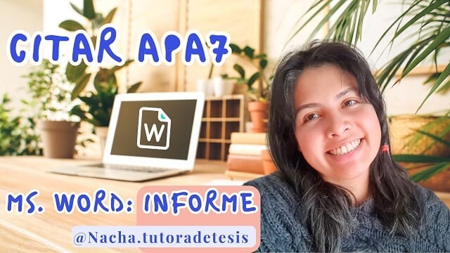 thumbnail con link a youtube con video sobre cita APA7 word