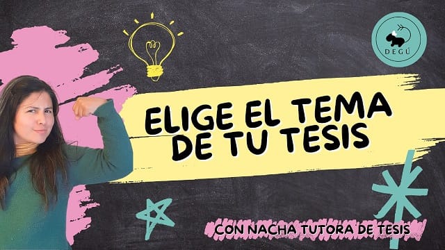 thumbnail con link a youtube con video sobre eligir el tema de tesis