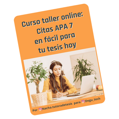 curso para aprender a citar APA 7 para tesis